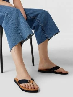 Dr. Martens-shop 27 Besorgen ? Tommy Hilfiger Zehentrenner Mit Label-Detail - Dunkelblau ?