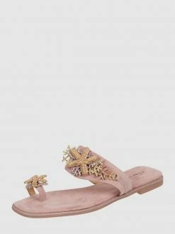 Dr. Martens-shop 7 Bester Verkauf ? ALMA EN PENA ? Sandalen Aus Veloursleder Mit Schmuckdetails - Altrosa ?