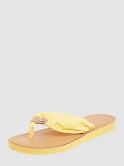 Dr. Martens-shop 37 Brandneu ? Tommy Hilfiger Zehentrenner Mit Riemen Aus Textil - Gelb ✔️