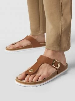 Dr. Martens-shop 9 Schlussverkauf ✔️ Tom Tailor Zehentrenner Mit Dornschließe - Cognac ?